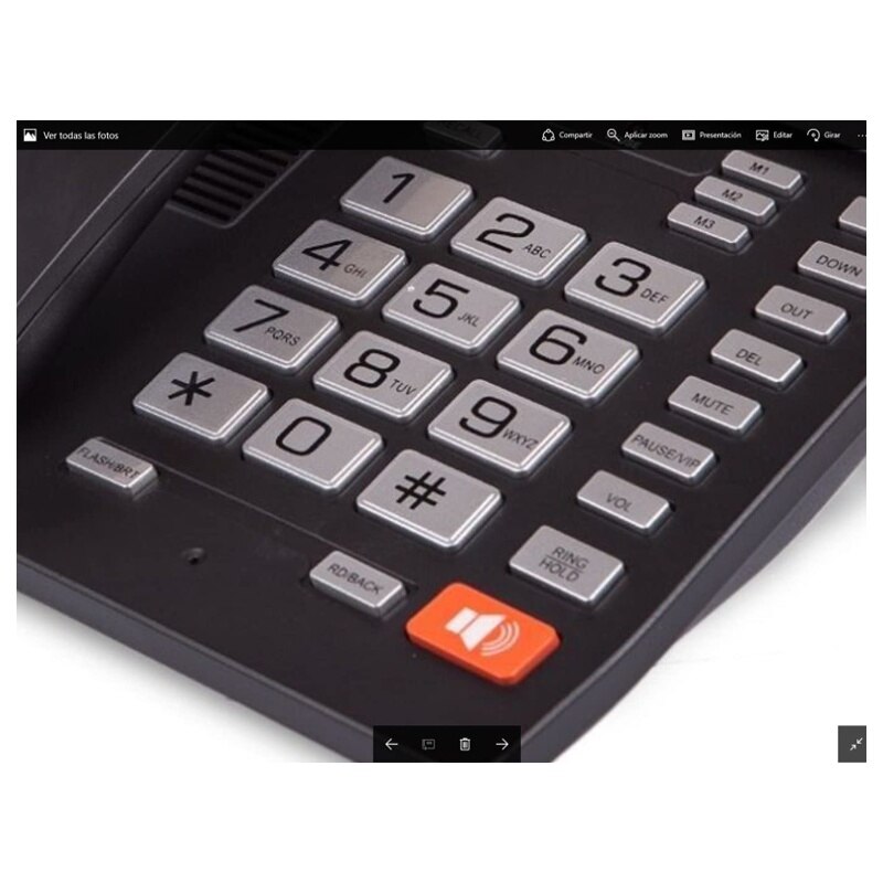 Kooltech Telefono Sobremesa Con Identificación De Llamadas Dispositivo Manos Libres Con Sonido Claro Para Casa Oficina Hotel
