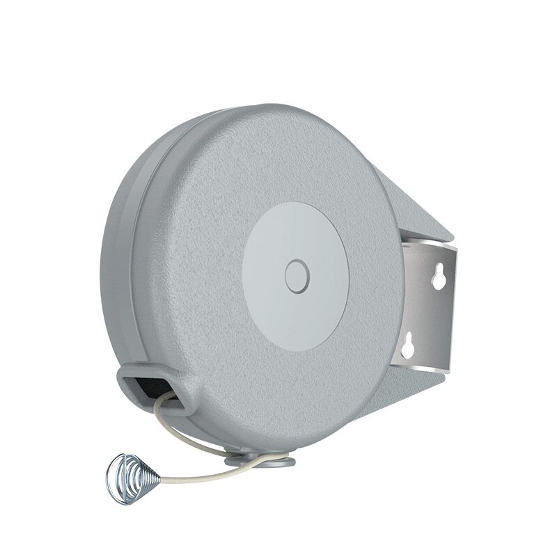 Enkelt reb badeværelse tørretumbler tilbagetrækkelig tørresnor indendørs og udendørs vask vasketøj tørring linje: Grå