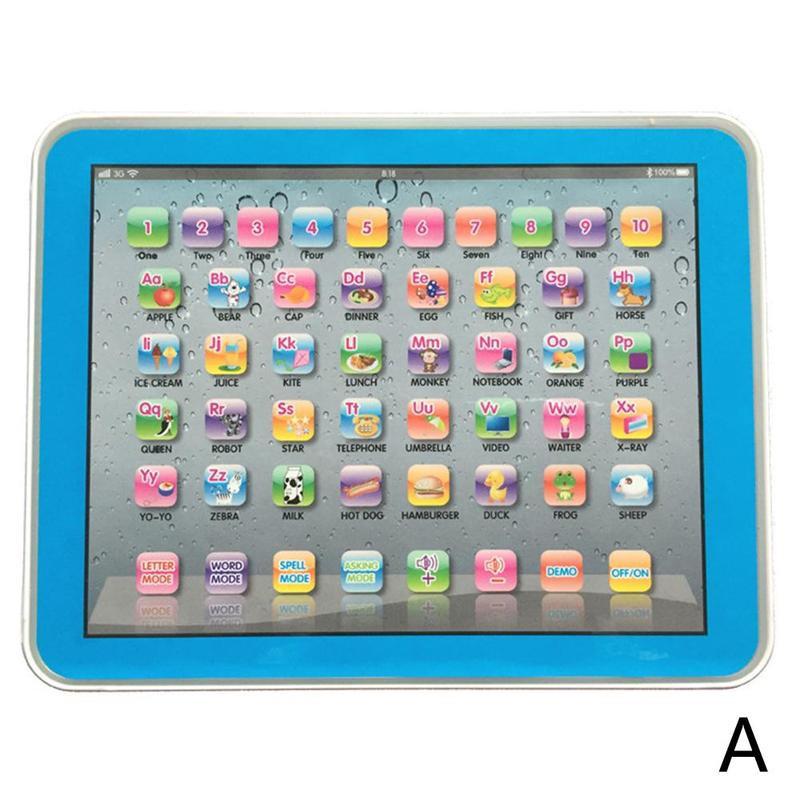 Vroegschoolse educatie machinaal leren speelgoed computer speelgoed onderwijs machine lezen elektronische punt tablet voor baby  p8 w 1: A