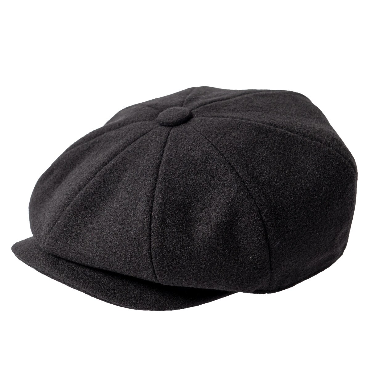 Jangoul Newsboy Caps Men 8 Panel Flat Cap Wool Blend Driving Hat Beret Male Herringbone Baker Boy Ivy Hats: black / 6 7/8
