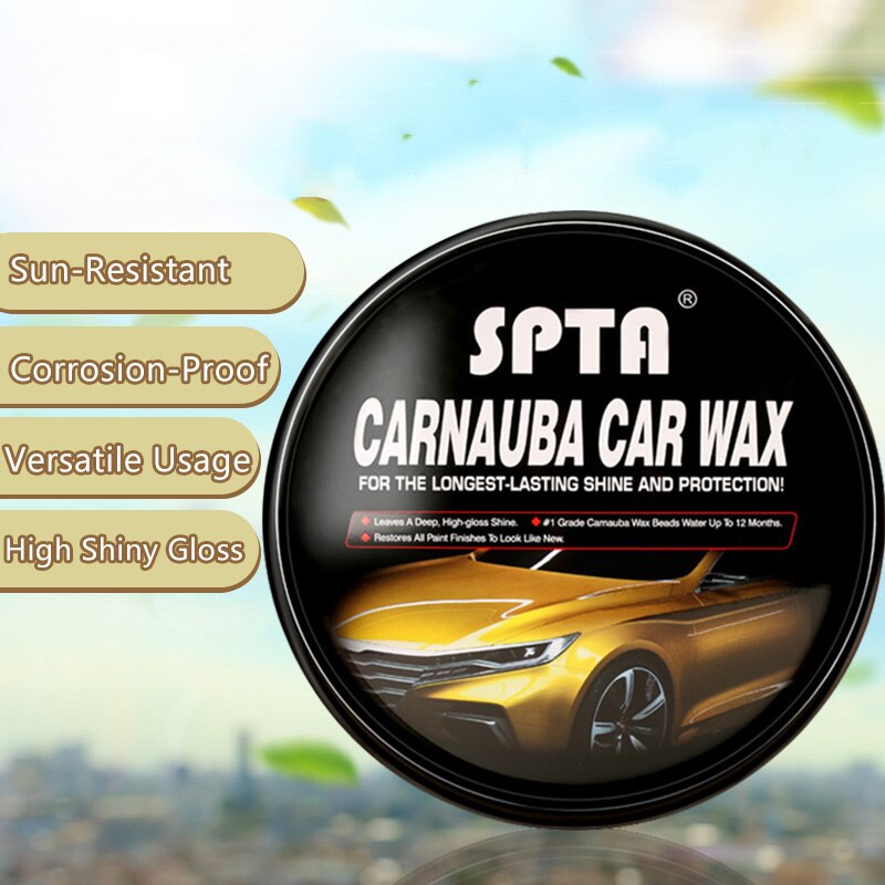 SPTA 230g Carnauba car wax ,Polish Car Wax, Color Back Rubbing Compound Wax Scratch Removal Enhance Color Waterproof