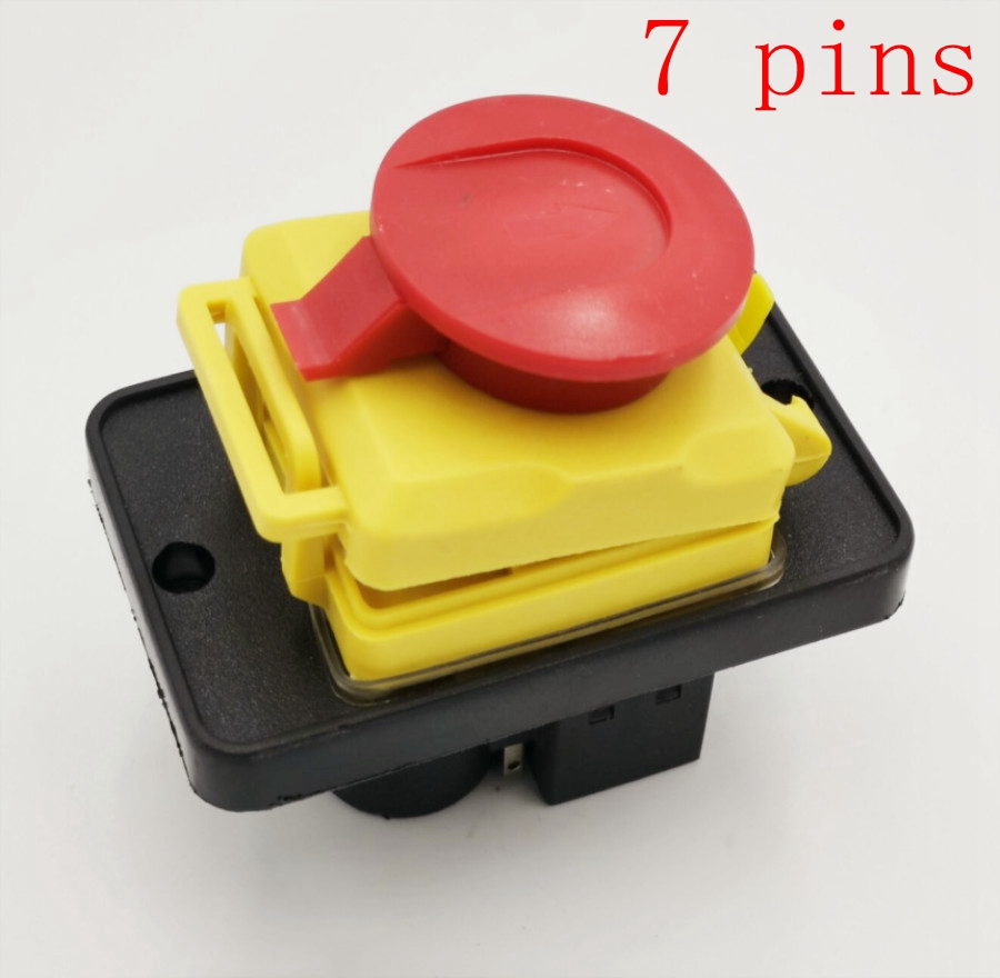CK31 400VAC 3 phase magnetic self-locking switch, 3 phase start button, cutting machine switch: Default Title