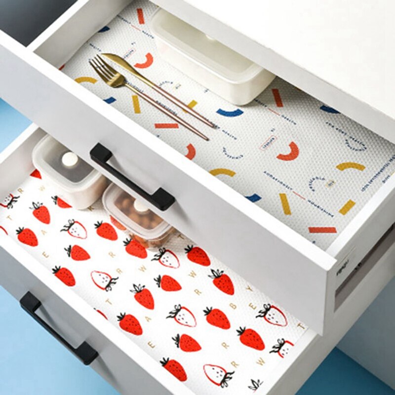 Colorful Cabinet Pads Kitchen Printing Oil-proof Pad Paper Household Wardrobe Waterproof Pad Drawer Paper Moisture-proof Pads