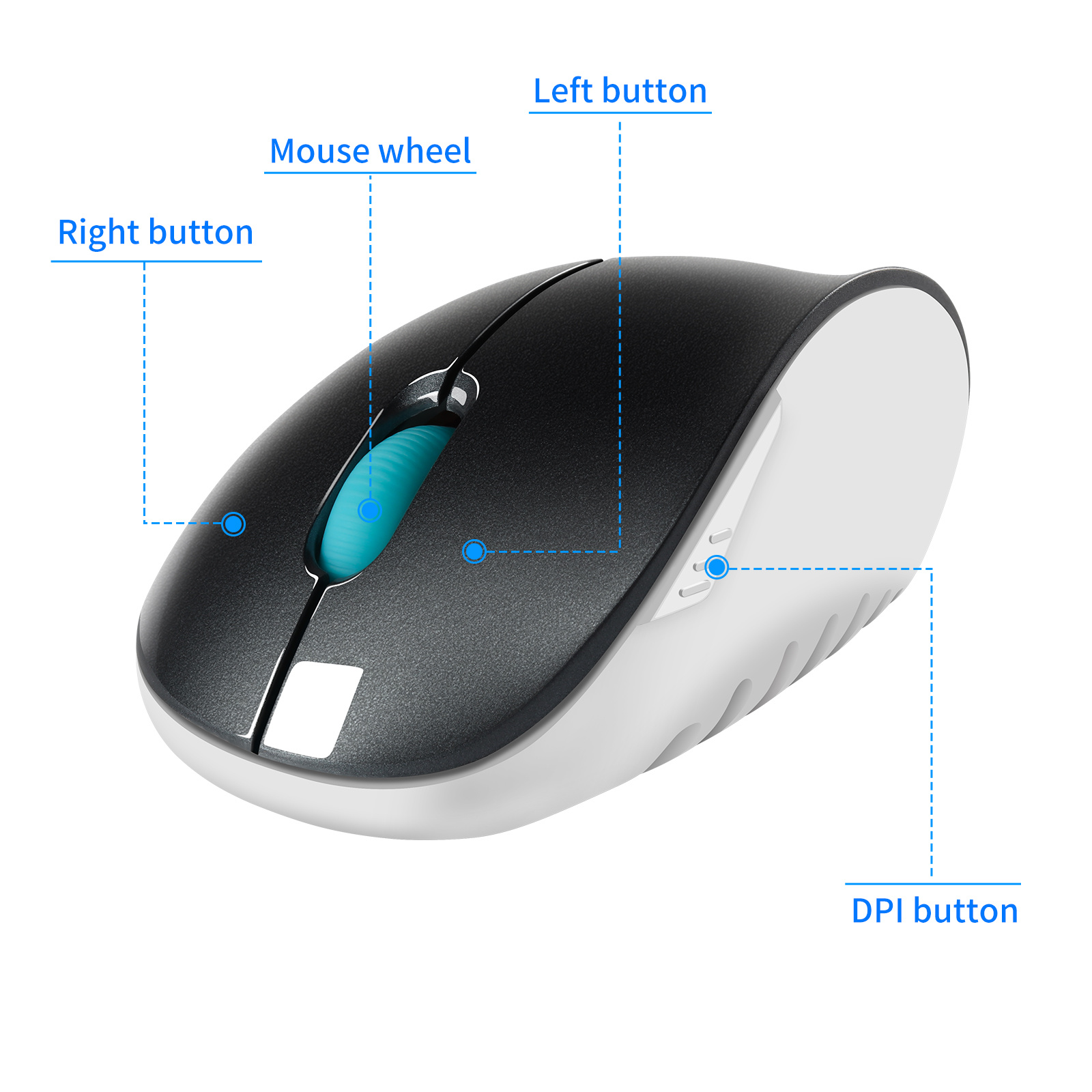 CHYI Vertical Mouse 2.4G Wireless Right Hand Ergonomic Computer Gaming Mice 4D USB Optical Mouse Girl Pink Mouse For Laptop PC