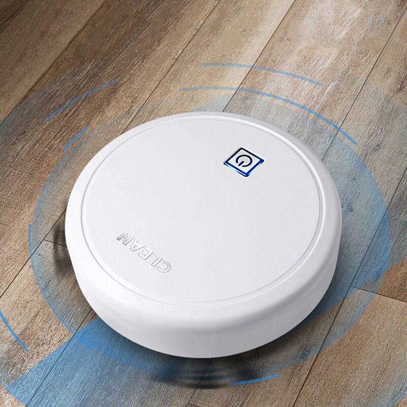 Rechargeable 2000Pa Smart Home Sweeping Robot Vacuum Cleaner Self Navigated Mop Auto Sweeper Smart Robot: White with brush