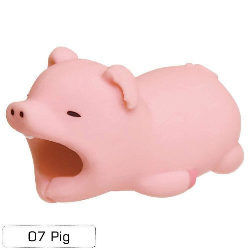 Adorable Animal USB Cable Cover For IPhone/Android/iPad Charger Organizer Wire Bite Protector Winder Earphone Cable Tool: 11