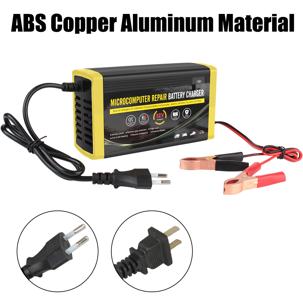 12V 6A Nass Trocken Blei Säure Gel Ladegerät Energie Impuls Reparatur Universal- Schnell Ladung Auto Auto Batterie Ladegerät