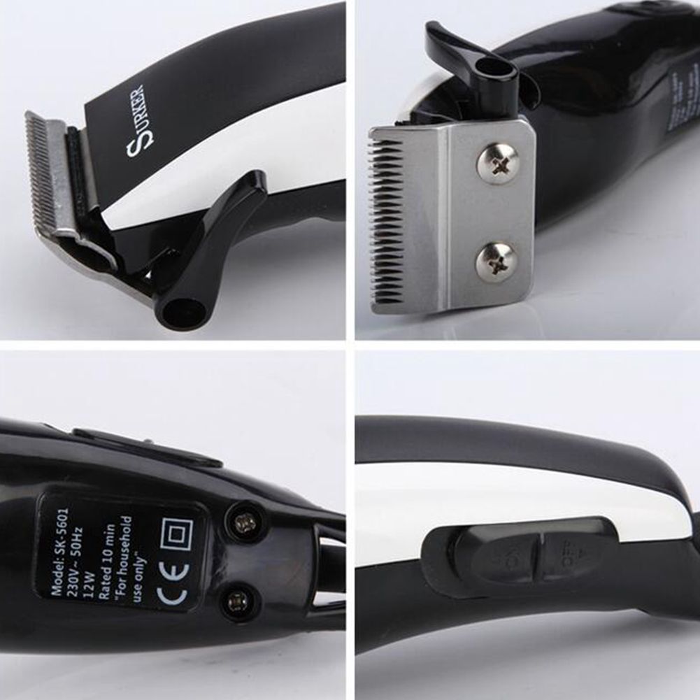 SURKER SK-5601 Household Power Cord Hair Clipper Adjustable Hair Clipper Adult Hair Clippers Hair Trimmer with EU
