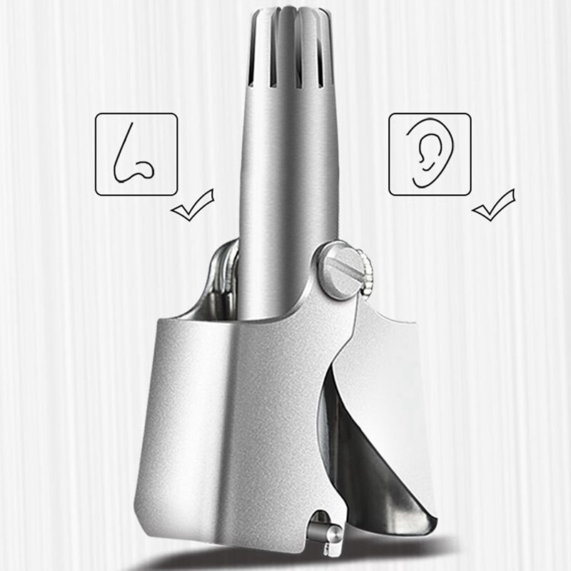 Stainless Steel Ear Nose Trimmer Razor Safety Care Beauty Nose Manual Body Trim Washable Nose Hair Tool Men and Women