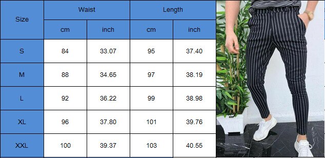 Mænd casual bukser slim fit skinny business formelt jakkesæt kjole bukser slacks bukser