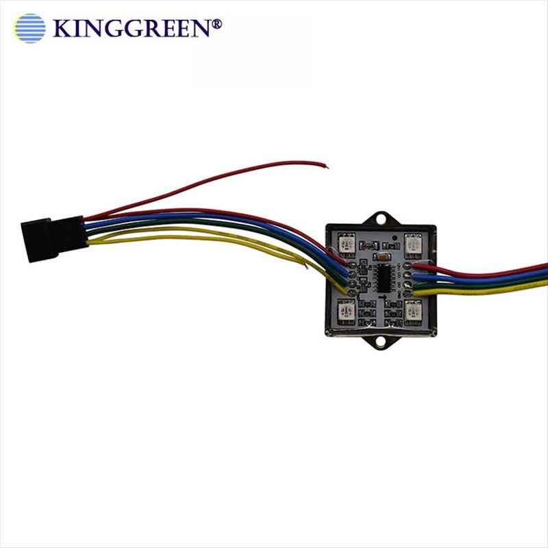 Matriz direccionable WS2801, módulo de píxeles de 4 LED, resistente al agua IP65, , 20 unidades