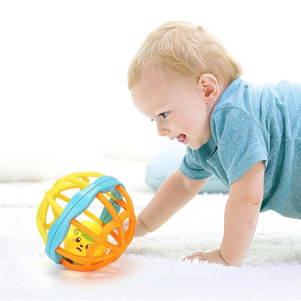 1Pcs Pasgeboren Speelgoed Baby Speelgoed Puzzel Hand Bal Gat Bal Rammelaar Zachte Bal Enhancing Woordenschat En Taal Vaardigheden