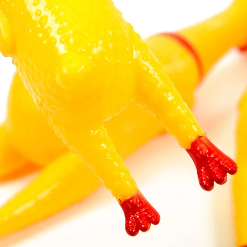 2022 Funny Screaming Chicken Squeeze Sound Toy Pets Dog Toys Product Shrilling Decompression Tool Squeak Vent chicken