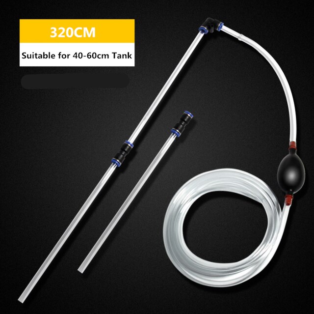 Fish Tank Manual Absorber Water Changer Fish Manure Absorber Water Pipes Small Mini Pump Toilet Turtle Tank Aquarium Tools: 320cm