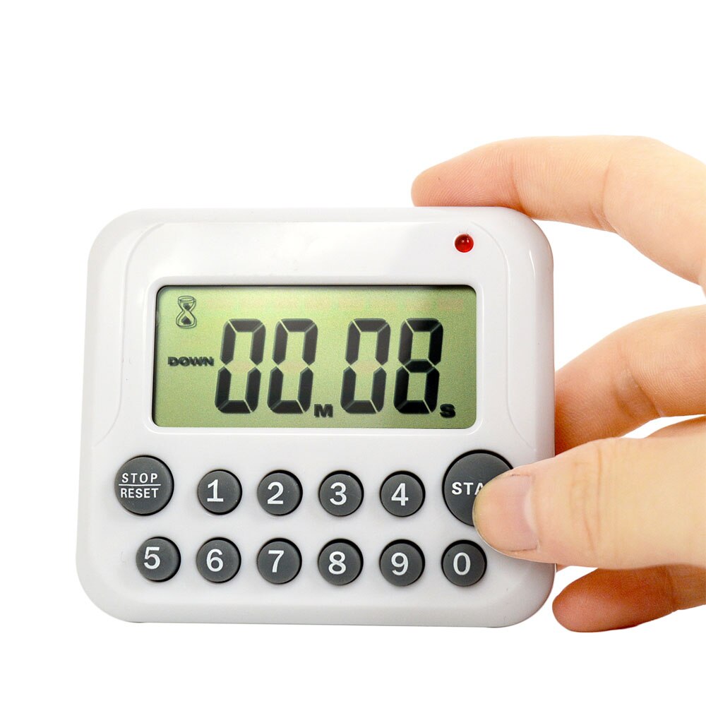 Magnetic Digital Cooking Clock Alarm 99 Minute 12 Keys 1 x Digital LCD Kitchen Timer Cooking Clock Sports Countdown Timer.