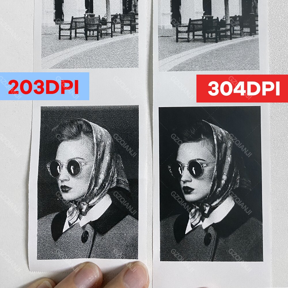 304DPI Photo Printer Bluetooth Wireless Connected Via Phone Free App For Android and iOS Mini Pocket Thermal Printer 300DPI