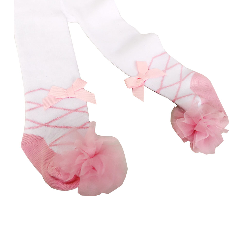 Ballet Stijl Herfst En Winter Kinderen Kleding Dans Panty Kindje Panty Kant Kant Boog Prinses Leggings Baby Sokken