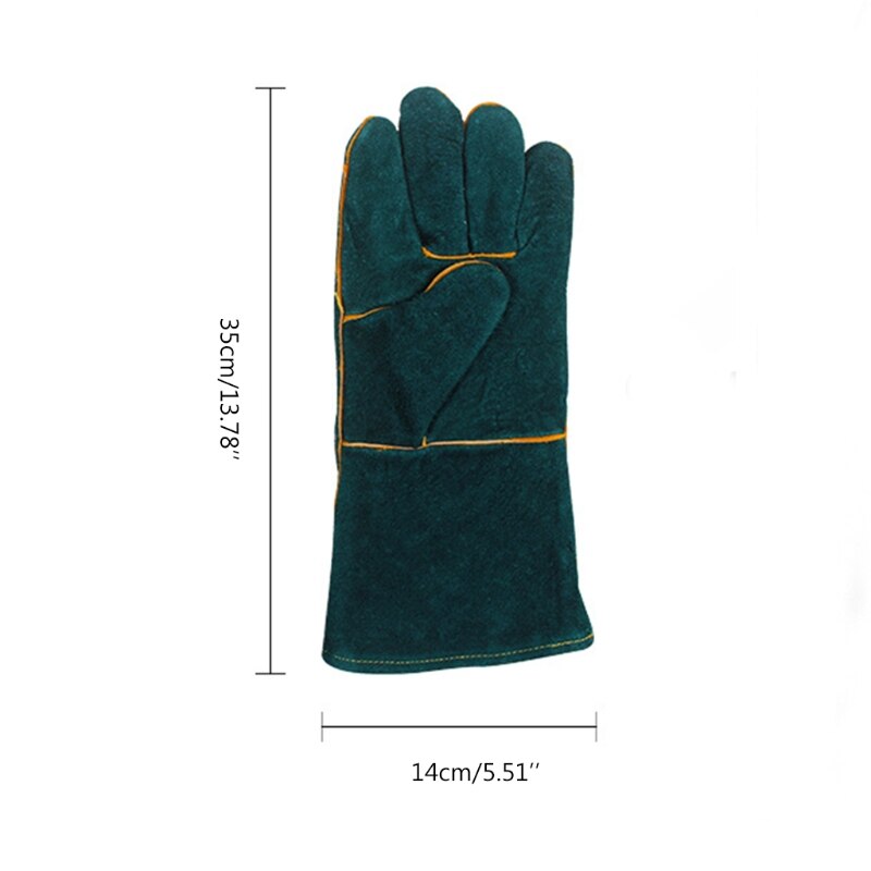 Guantes de manejo de animales salvajes, a prueba de mordeduras, resistentes a los arañazos, para entrenamiento de reptiles, protectores de lagarto y serpiente