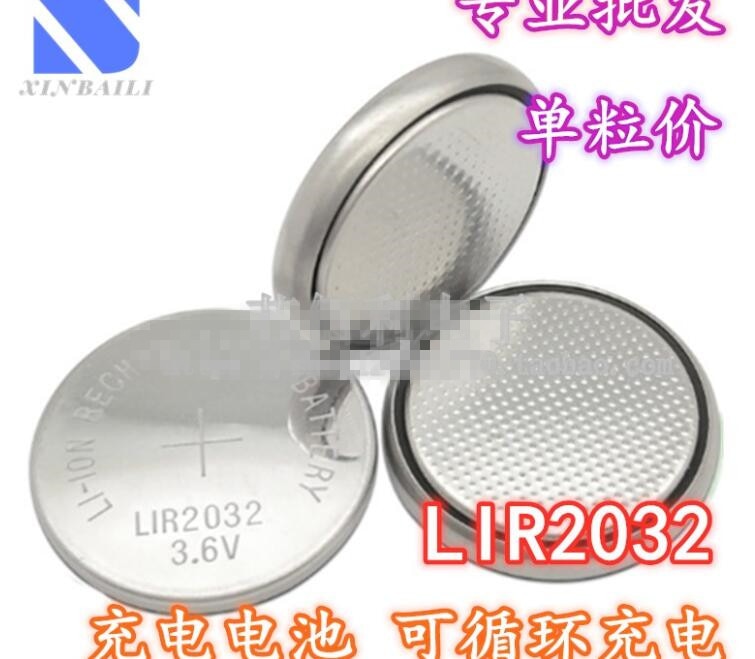 5 Stks/partij LIR2032 Knoopcel Batterij 2032 Lithium Oplaadbare Knop Batterij Kan Vervangen CR2032 Voor Horloges