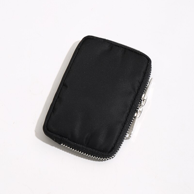 Japanische Männer Brieftasche Kurze Brieftasche Nylon Tuch lässig Schüler Brieftaschen Jugend Geldbörse Visitenkarte Halfter Neue Wasserdichte Lagerung Tasche: Schwarz Nein Logo