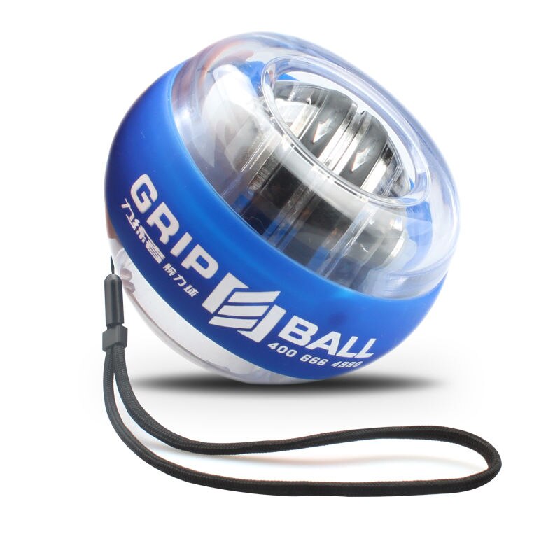 Strength Gyroscope Ball Double Gyroscope Wrist Arm Muscle Power Force Exercise Strengthen Ball Trainer Hand Grips Fitness: Ivory