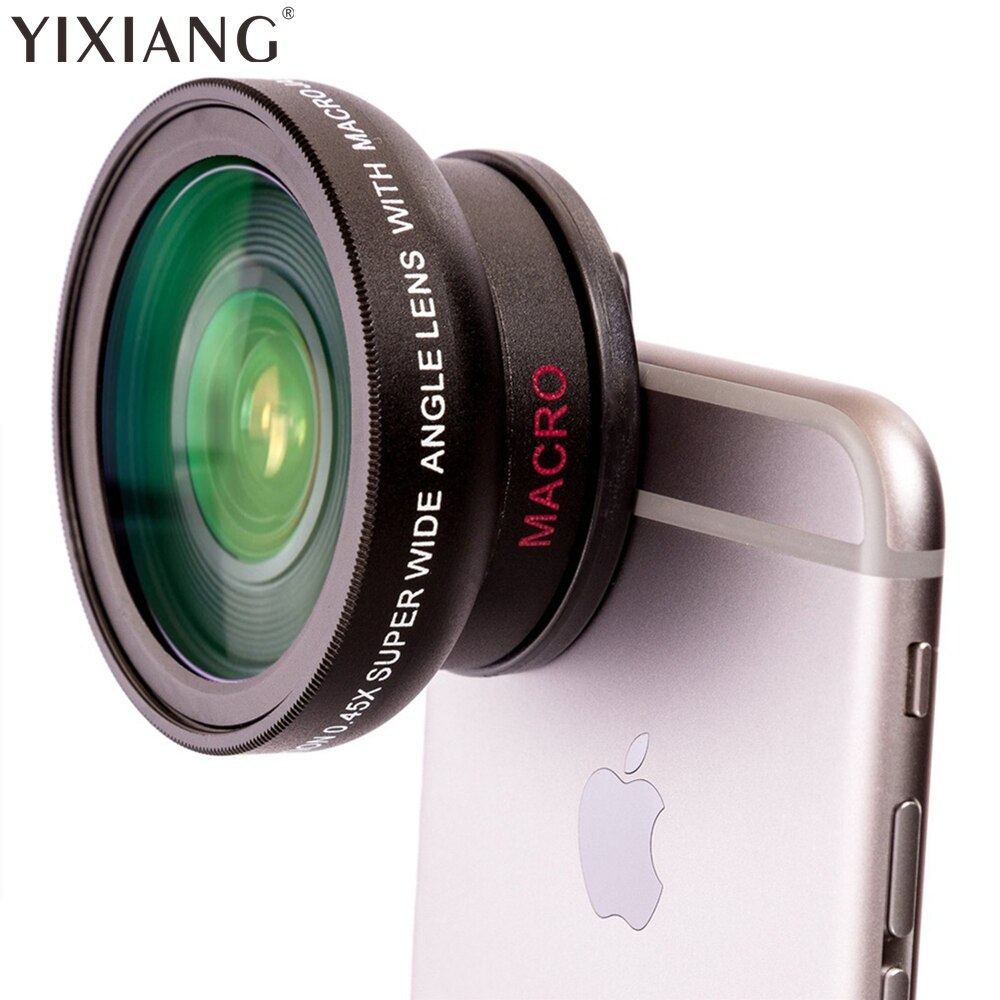 HD 37MM 0.45x Super Wide Angle Lens with 12.5x Super Macro Lens for iPhone 7 11 pro max Plus 8 X Samsung S6 S8 Note 4 Camera