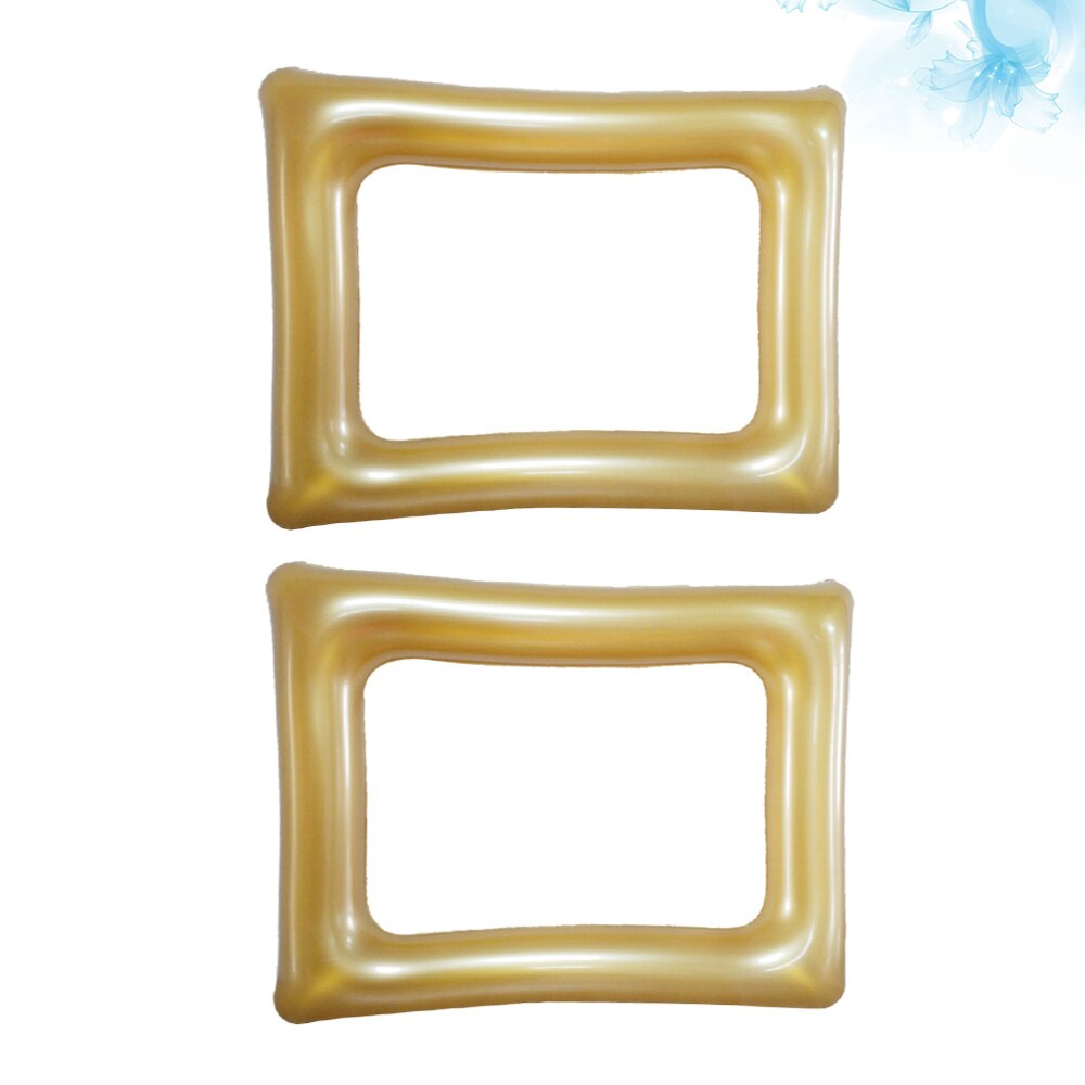 2pcs Photo Frame Funny Chic Inflatable Photo Booth Prop Frame Balloons for Birthday Home Festival