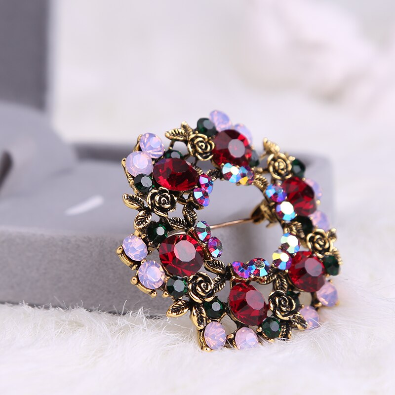 Beadsland Alloy Ingelegd Rhinestone Broche Modieuze High-end Kleding Accessoires Pin Vrouw MM-316