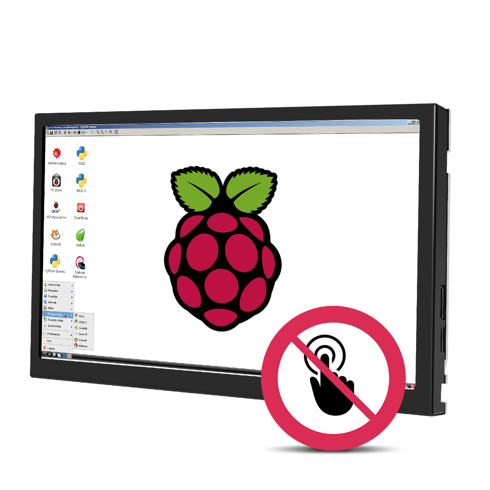 Écran compatible HDMI de 7 pouces pour Raspberry Pi 3B/3B +/4B/4B +/ZERO, Mini Module PC sans écran tactile, 1024x600 IPS, haute puissance