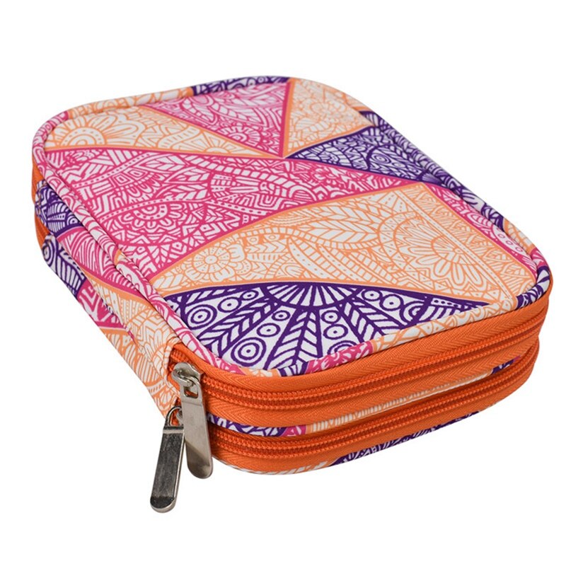 Lege haaknaaldentas opbergtas breisettas organizer tas voor naaien haaknaalden schaar liniaal accessoirekoffer