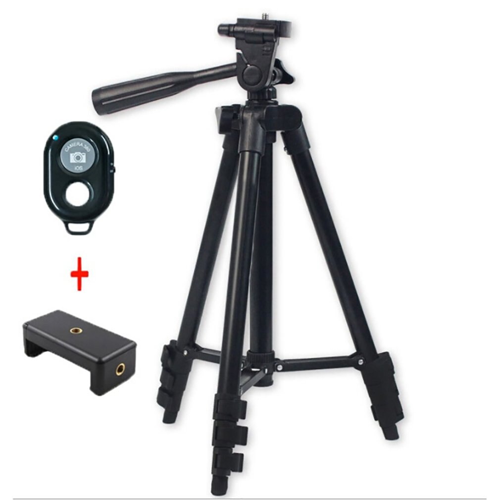 High Self-Timer Tripod With A Clip Live Live Mount Camera Tripod Retractable Selfie Rack Portable