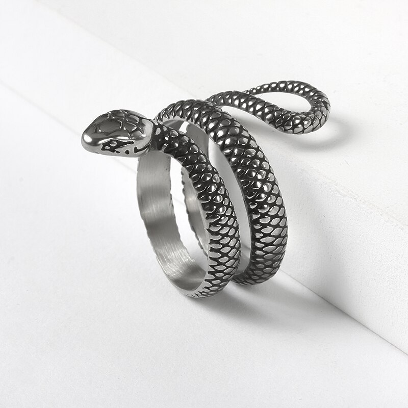 Animal Rings for Men Women Punk Goth Snake Gold Co... – Grandado