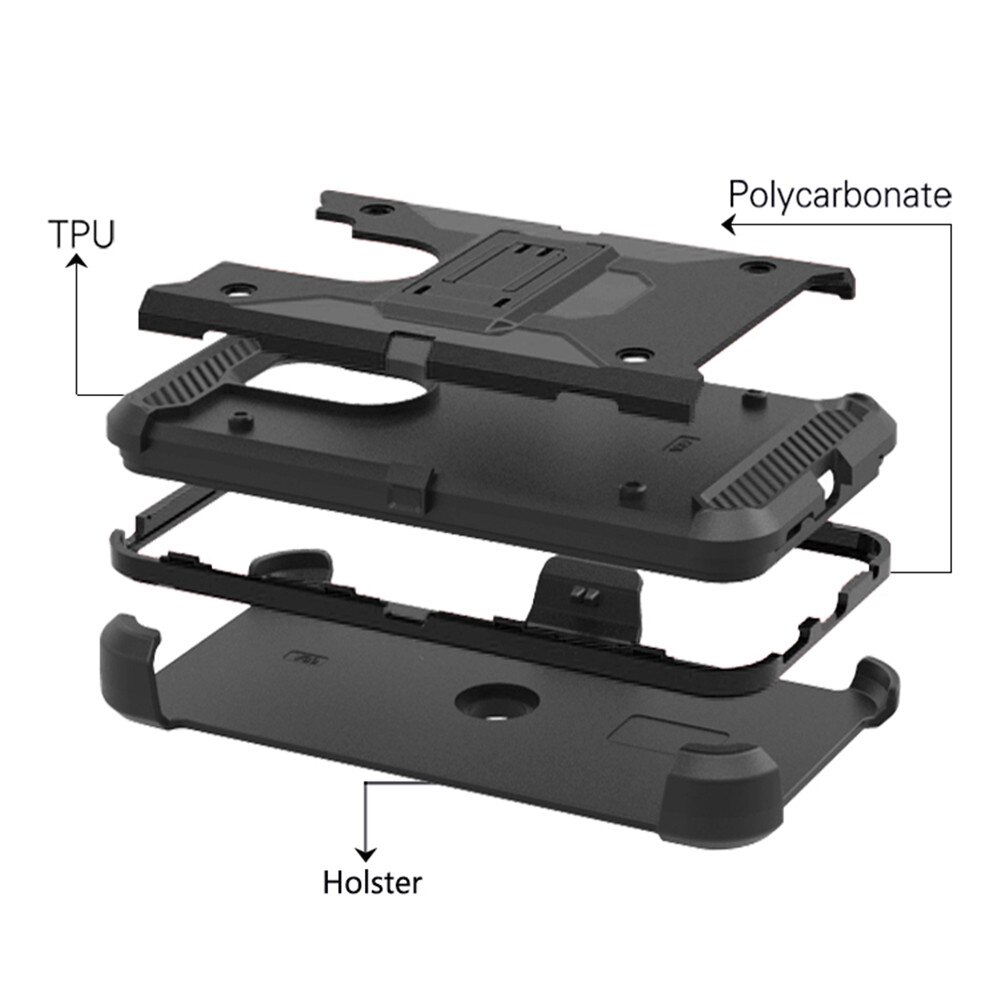 Heavy Duty Híbrido Caso Armadura Para LG V35 + ThinQ Impacto À Prova de Choque Clipe de Cinto Coldre de proteção Rígido Capa Para LG ThinQ V35