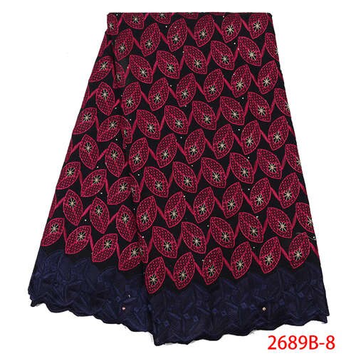 Dentelle suisse lace tissu africain brodé | Tissu de , avec lacets en coton et pierres, dernière collection nigériane: picture 8