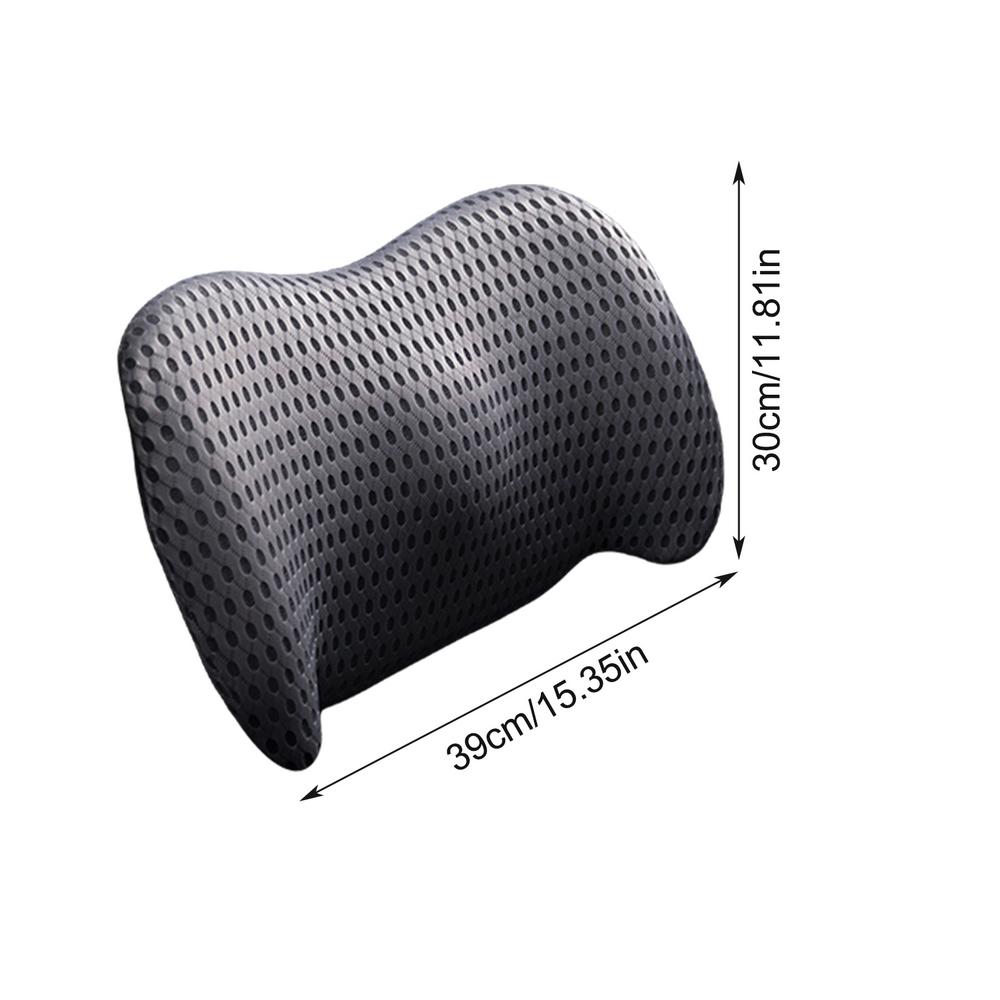 Car lumbar cushion lumbar support car back cushion lumbar support lumbar pillow driver seat lumbar support Comfortable backrest: GRAY