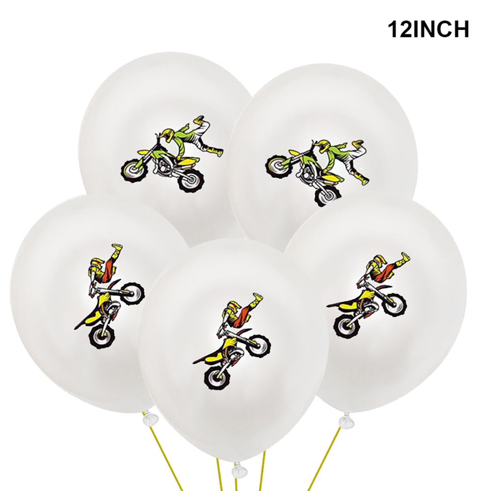 Decoración de de cumpleaños de Motocross, adornos para magdalenas, pancarta de motocicleta, decoración de pastel para suministros de de cumpleaños para hombre o niño