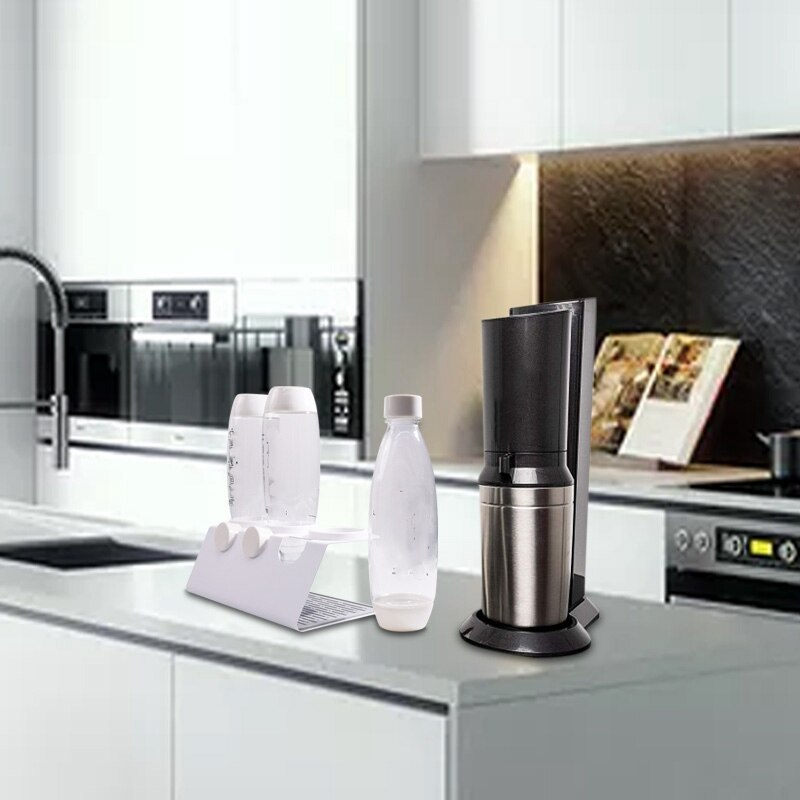Flaskhållare - 3 Delar - Avlopp för Sodastream Flaskor Crystal och Emil
