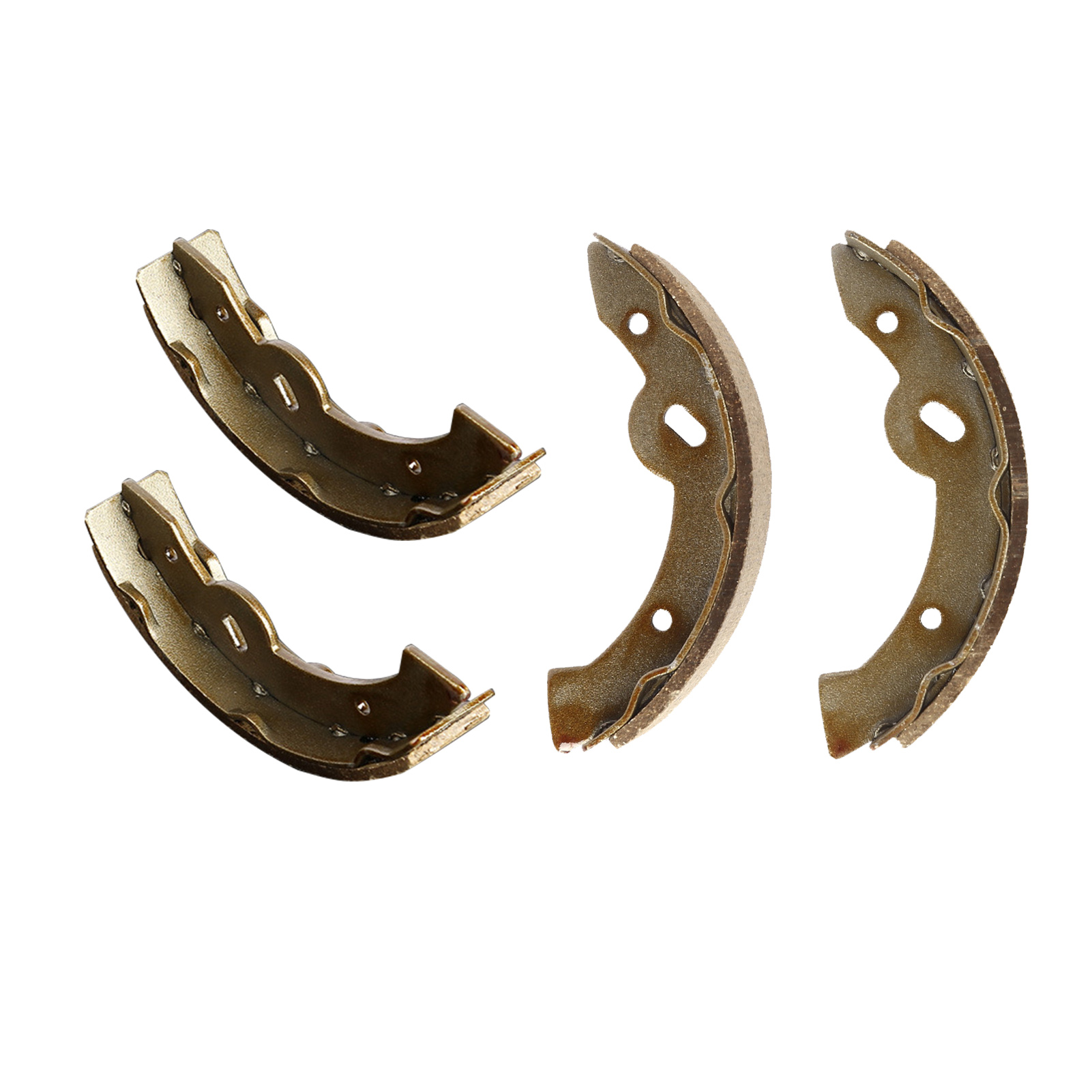Brake Shoes Rear Brake Shoes 4 PCS Self-adjusting Brakes Automotive Replacement Drum Brake Shoe 4 PCS Rear Brake Shoes Safety