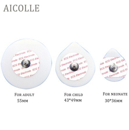 ZONDAN ECG cable with 5 leads 3 lead SNAP patient monitor Apollo N1-A Apollo N2 Apollo N3 Apollo N4 Apollo: ecg electrd(50pcs) / EU Plug