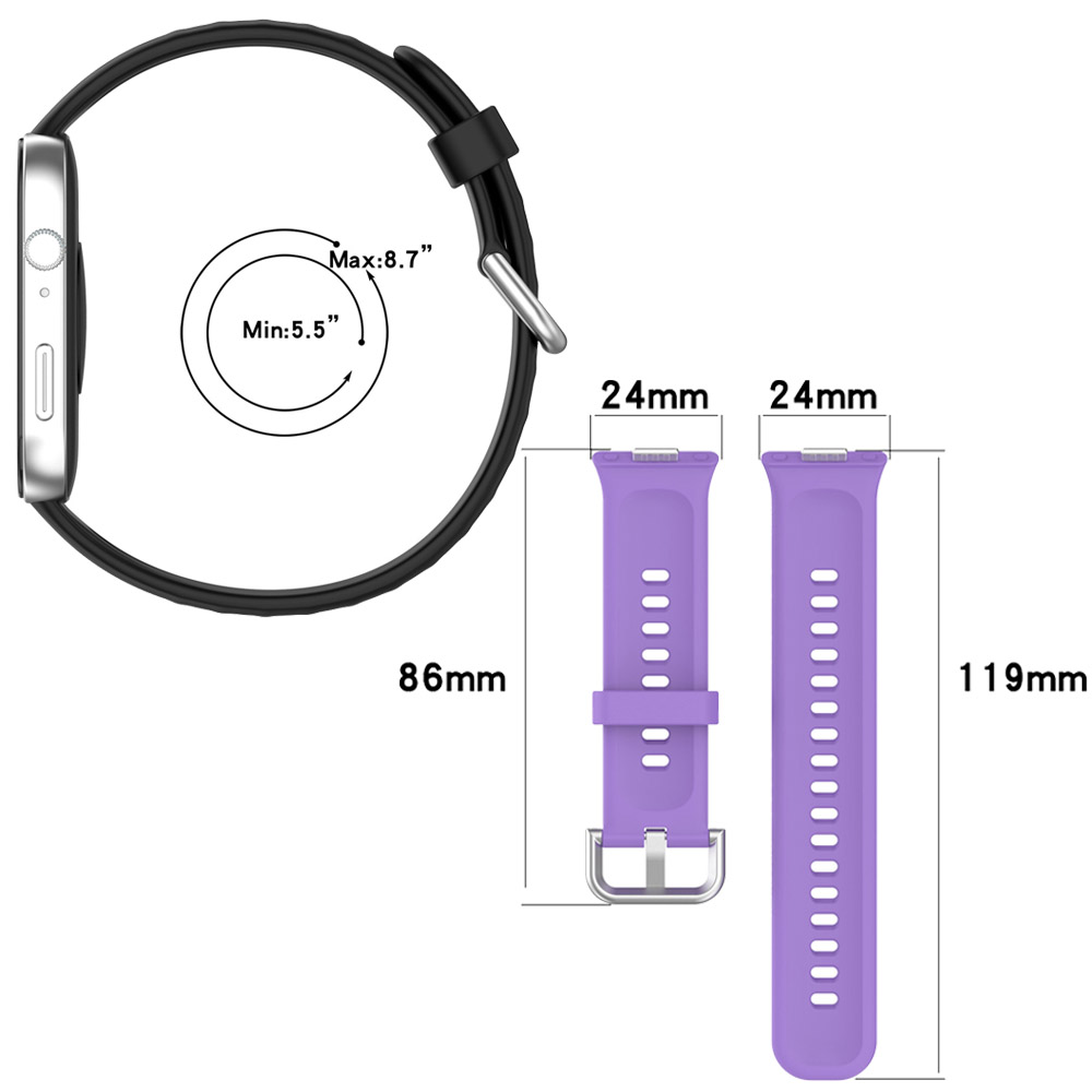 Behua armband för huawei watch fit 3 klockarmband silikonarmband ersättningsarmband armband sport kvinna man correa tillbehör