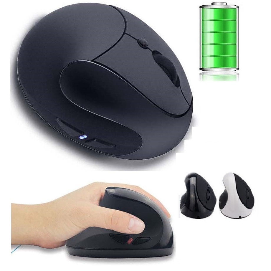 Trackball Left Hand Mouse Vertical Ergonomic МышьWireless Gauche Gaming Maus PC Gamer Muis Rechargeable Myszka Rato Souris Ratón