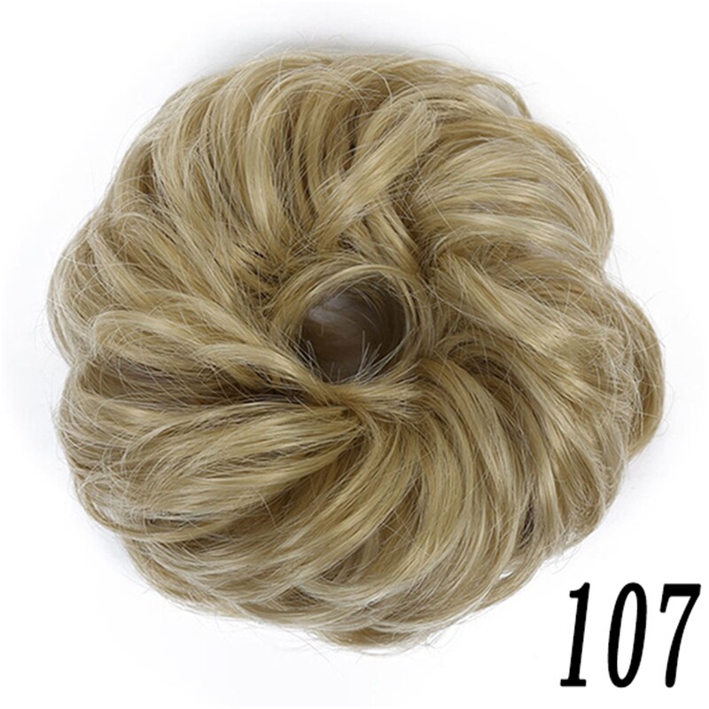 Xuanguang Rommelig Haarstukjes Voor Vrouwen Knot Elastische Chouchou Bun Opgestoken Donut Krullend Haar Touw: 107