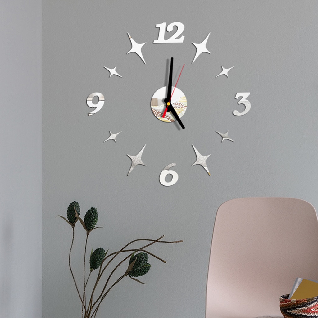 Wandklok Quartz Horloge Reloj De Pared Modern Grote Decoratieve Klokken Europa Acryl Stickers Woonkamer Clok