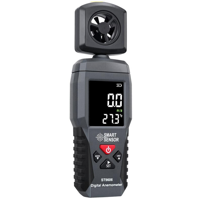 SMART SENSOR Wind Gauge ST9606 Draagbare Hand-Held Anemometer Wind Meter Wind Snelheid Meetinstrument