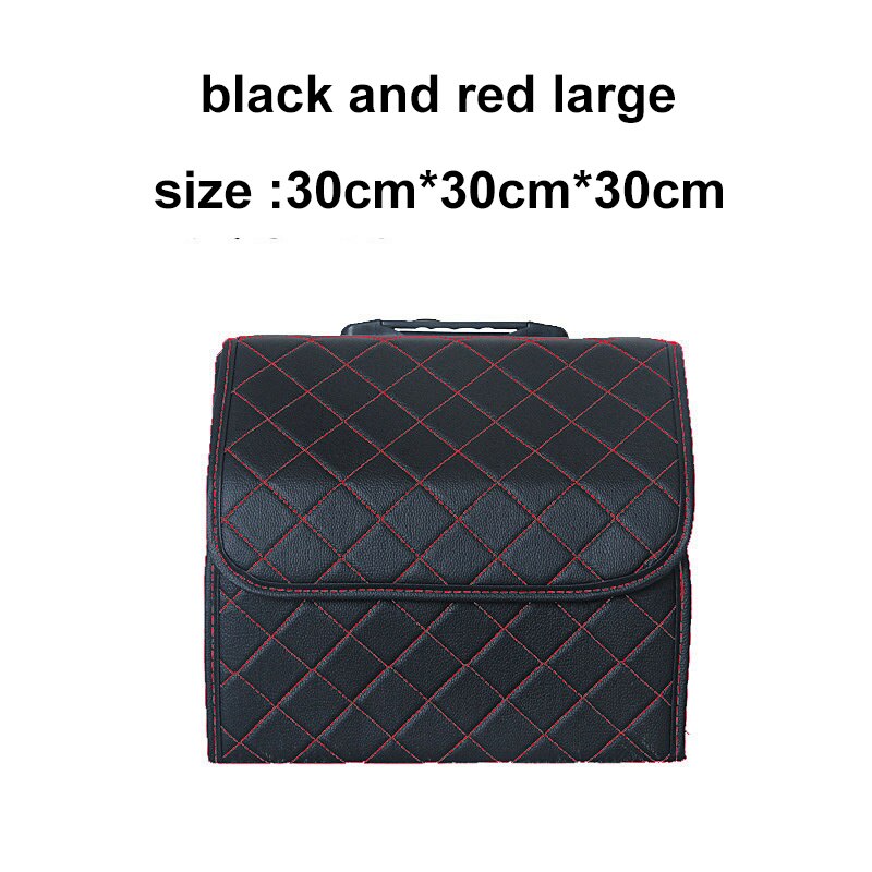 Auto Kofferraum Organizer Kasten Organizer für autos Falten Kasten Auto zubehör innen Lagerung Kasten für stamm Auto produkte: Schwarz rot klein2