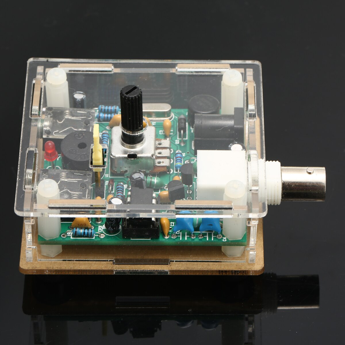 1pc Assembled DC Power 9-13.8V S-PIXIE CW QRP Super Shortwave Radio Transceiver 7.023Mhz with Case