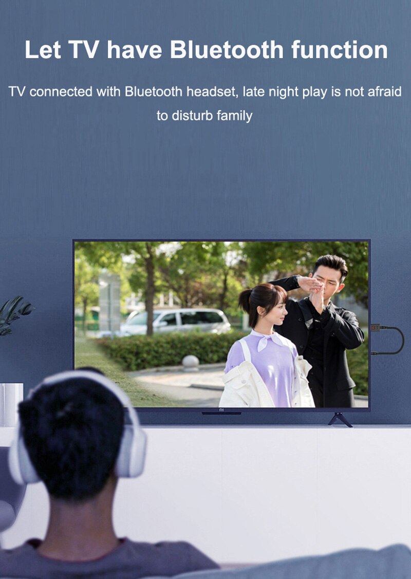 Auriculares inalámbricos para TV, Kit de conexión usb ligero, incluye adaptador de transmisor de Audio, Ideal para ver en privado