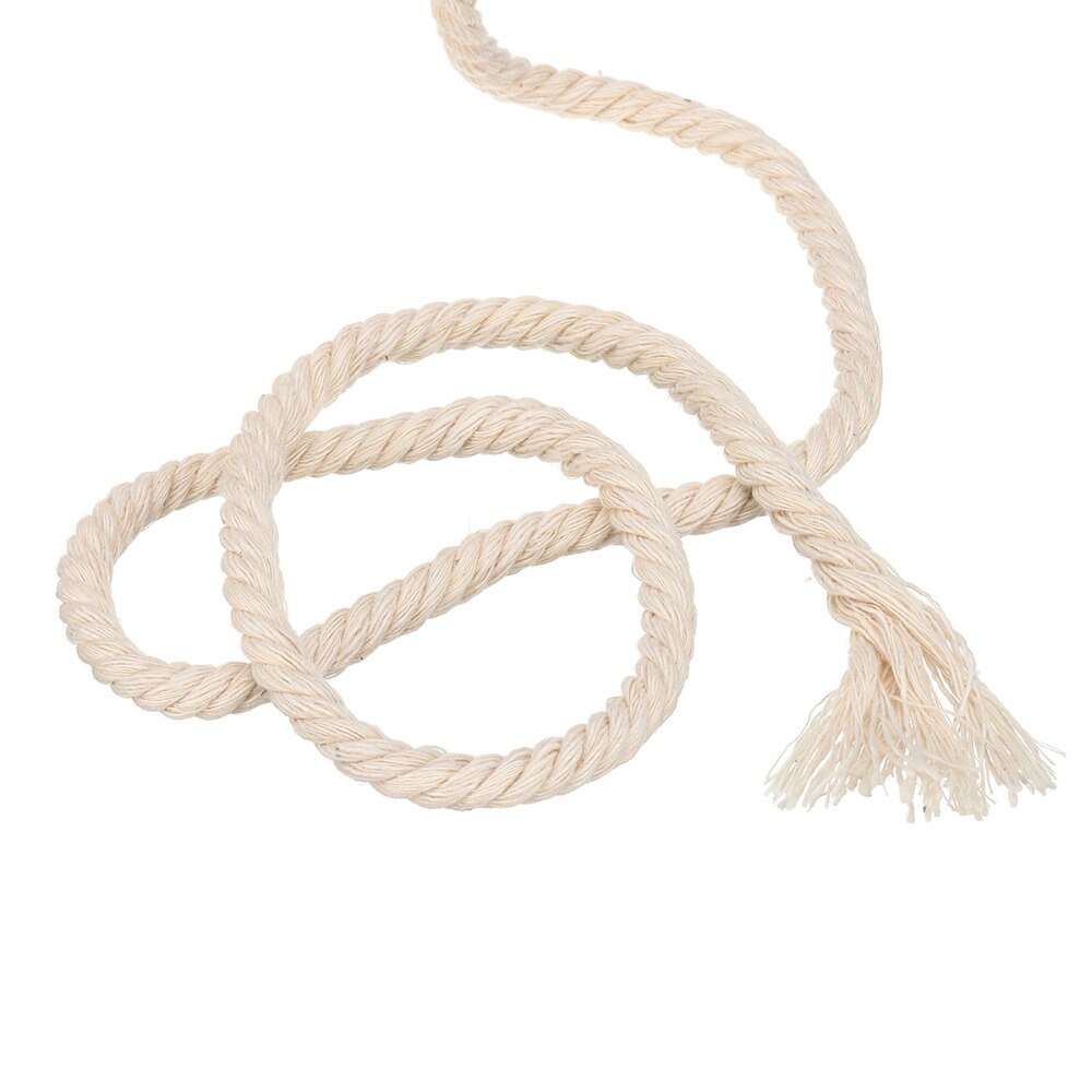 6mm Handmade Natural Cotton Rope Macrame Wall Hangings Plant Hanger Craft Making Knitting Cord Rope