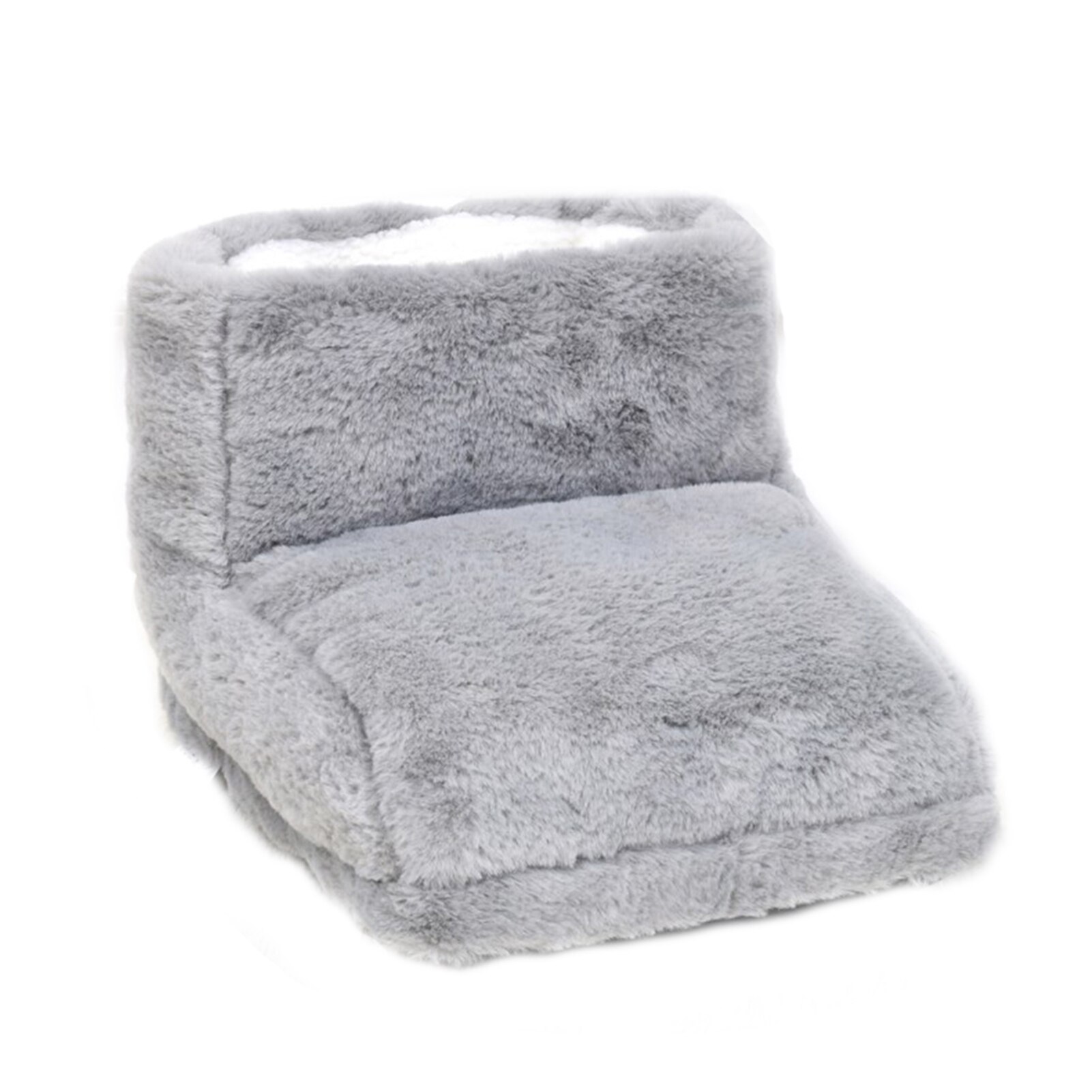 USB Electric Foot Warmer Built-in Heater Timer Function Power Saving Safe Start Warm Foot Cover Feet Heating Pad: Grey