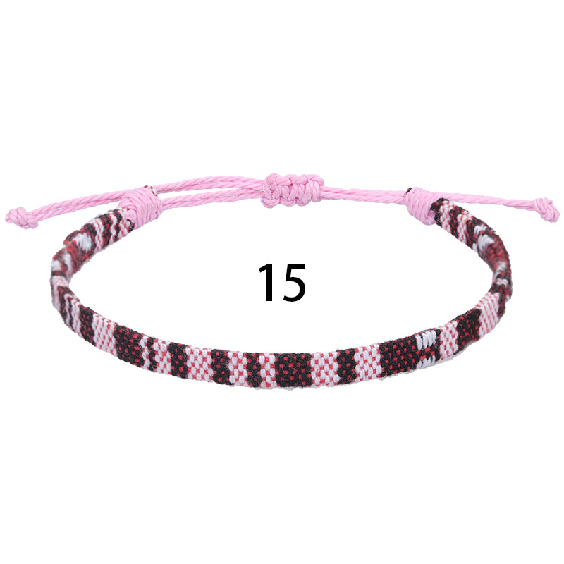 Fußkettchen für Frauen, gewebter Stoff, Fußbein-Armbinde, Männer, handgefertigt, Seil, Geflecht, Knoten, Strand, Barfuß, Webart, ethnischer Boho, verstellbarer Charme: Champagnergold